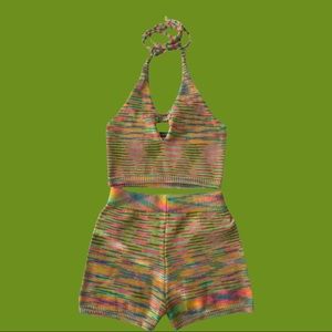 Halter Short Set